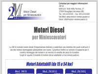 2M srl: Motori diesel per miniescavatori