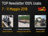 TOP Newsletter 100% Usato - 07 - 11 Maggio 2018