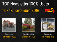TOP Newsletter 100% Usato - 14- 18 novembre 2016