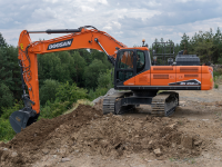 Nuovo escavatore DX350LC-7 conforme Stage V con D-ECOPOWER