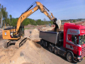 Video: Cat 329E con GPS Trimble 3D e Scania 144 V8 6x2