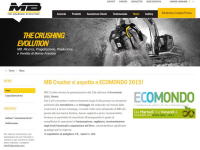 MB Crusher parteciperà alla 19a edizione di Ecomondo 2015