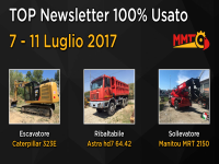 TOP Newsletter 100% Usato - 7 - 11 Agosto 2017