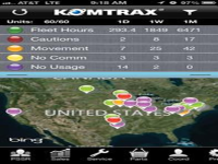 Applicazione Komtrax per dispositivi mobili