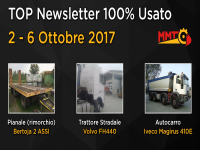 TOP Newsletter 100% Usato -  2 - 6 Ottobre 2017