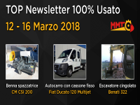 TOP Newsletter 100% Usato - 12 - 16 Marzo 2018