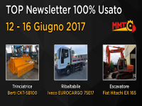 TOP Newsletter 100% Usato -  12-16 Giugno 2017