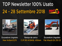 TOP Newsletter 100% Usato - 24 - 28 Settembre 2018