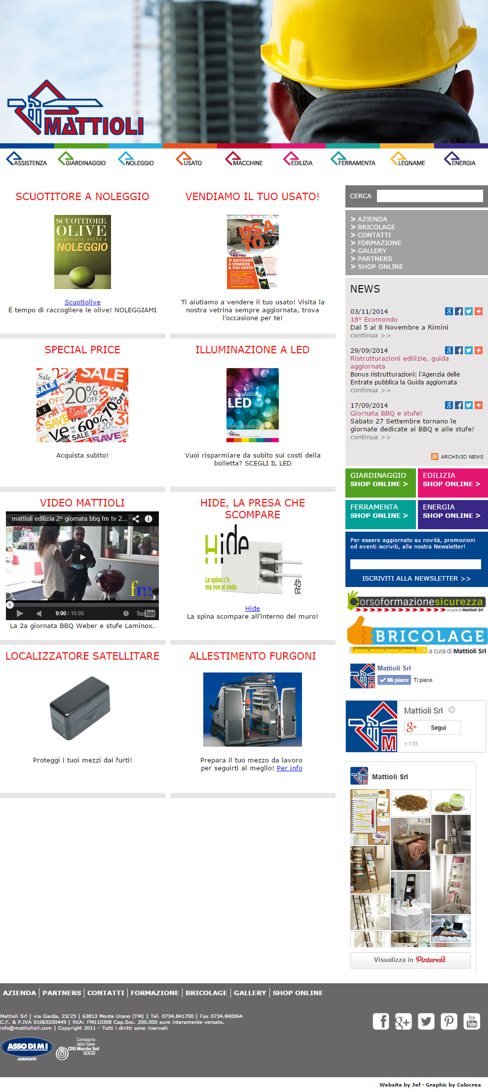Mattioli: nuovo sito con shop online
