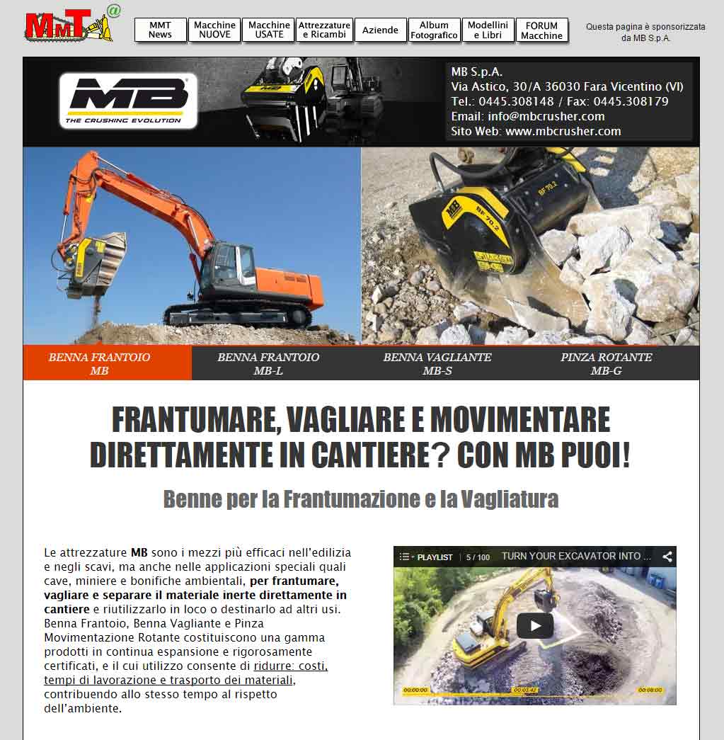 MB SpA: Benne per la frantumazione e la vagliatura